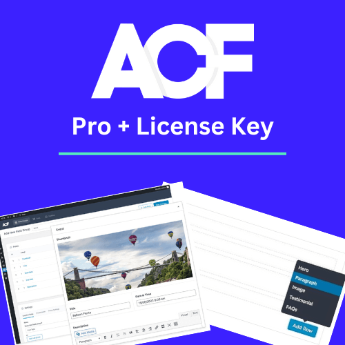 Download Advanced Custom Fields (ACF) Pro + Unlimited License Key