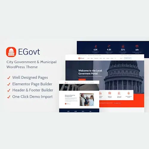 EGovt – City Government WordPress Theme