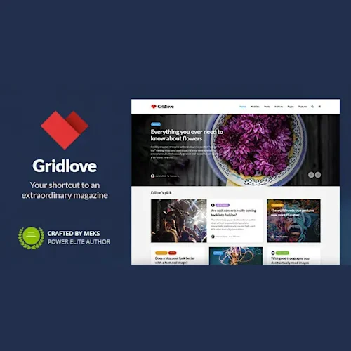 Gridlove – Creative Grid Style News & Magazine WordPress Theme