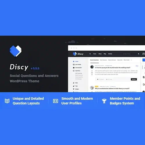 Discy – Social Questions and Answers WordPress Theme