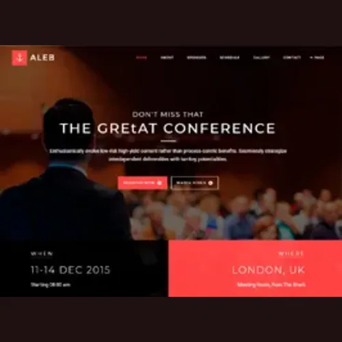 Aleb – Event Conference Onepage WordPress Theme