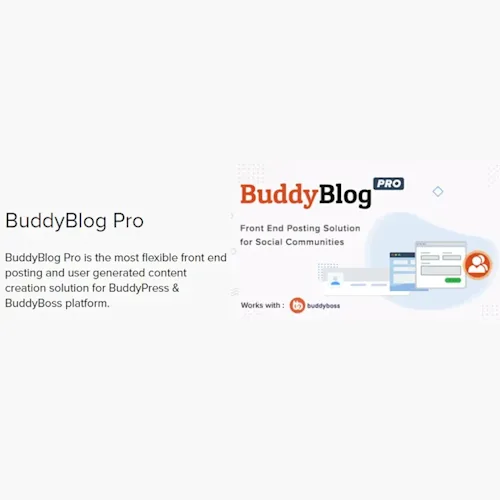 BuddyBlog Pro – Advanced WordPress Blogging Plugin