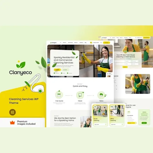 ClanyEco - Cleaning Services WordPress Theme