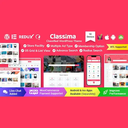 Classima – Classified Ads WordPress Theme