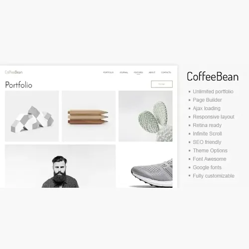CoffeeBean – Easy & Simple Portfolio for Freelancers, Studios and Photographers