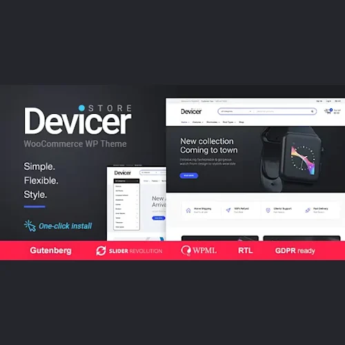 Devicer – Electronics, Mobile & Tech Store WordPress Theme