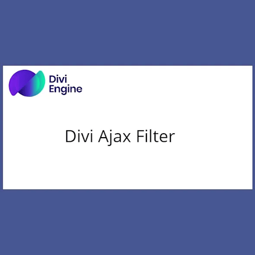 Divi Ajax Filter