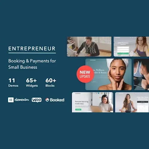 Entrepreneur – Booking for Small Businesses WordPress Theme