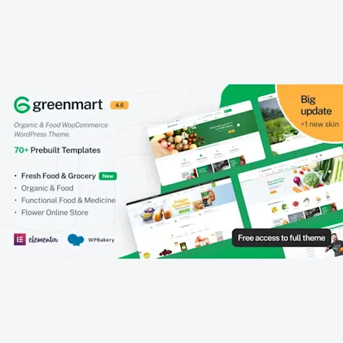 GreenMart – Organic & Food WooCommerce WordPress Theme