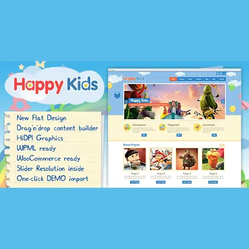 Happy Kids Children WordPress Theme