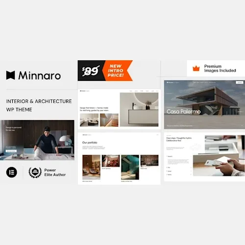 Minnaro - Interior Design and Architecture WordPress Theme