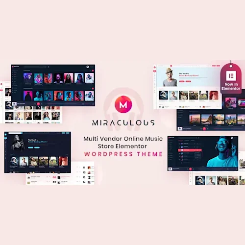 Miraculous MultiVendor Online Music Store Elementor WordPress Theme