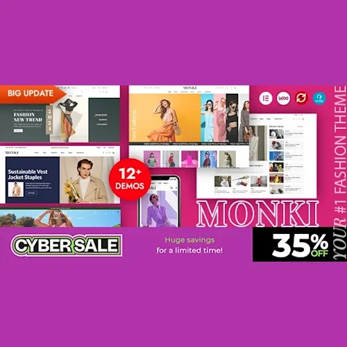 Monki - Elementor Fashion WooCommerce WordPress Theme
