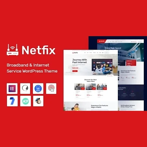 Netfix Broadband & Internet Services WordPress Theme