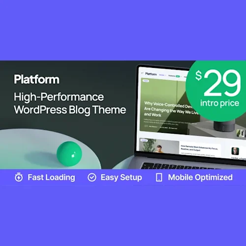 Platform - Modern High-Performance Blog WordPress Theme