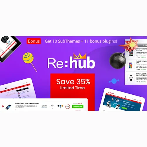 REHub – Price Comparison and Multi Vendor Marketplace WordPress Theme
