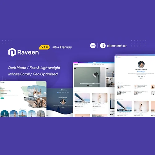 Raveen Personal Blog & Magazine WordPress Theme