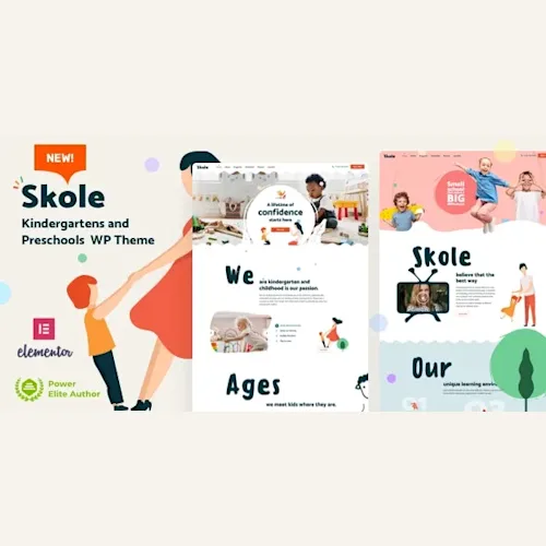 Skole School Kindergarten WordPress Elementor Theme