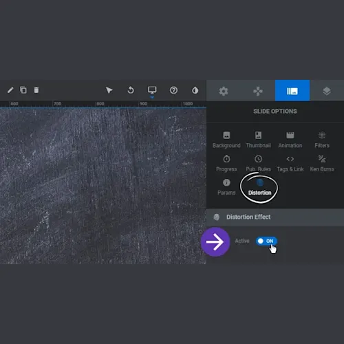 Slider Revolution Distortion Effect Add-On