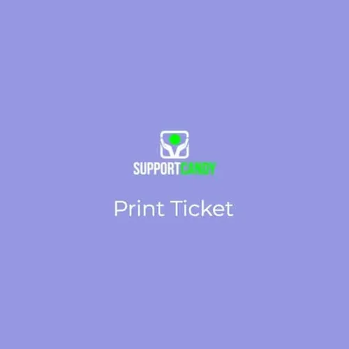 SupportCandy Print Tickets