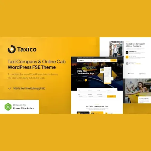 Taxico – Taxi Company & Online Cab Service FSE WordPress Theme