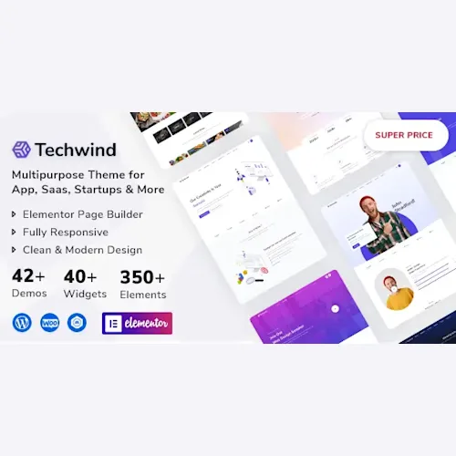 Techwind Multipurpose Landing Page WordPress Theme