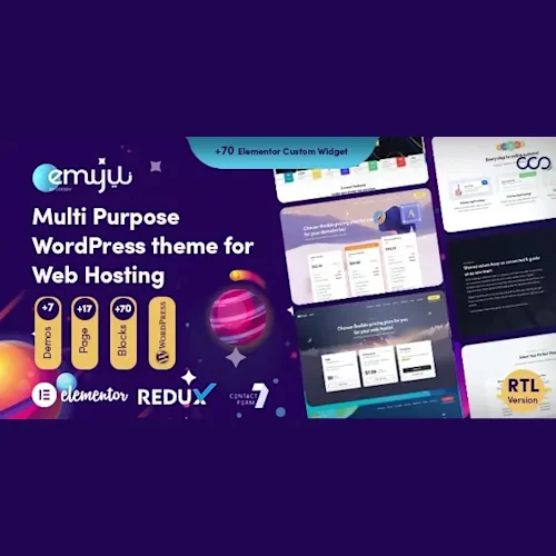 Emyui – Multipurpose Web Hosting WordPress Theme
