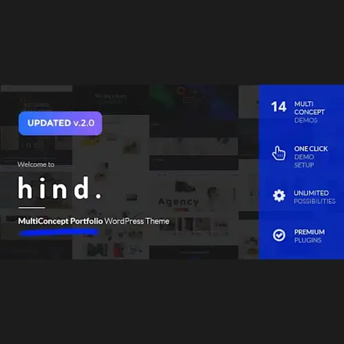 Hind – Multi-Concept Portfolio & Photography WordPress Theme
