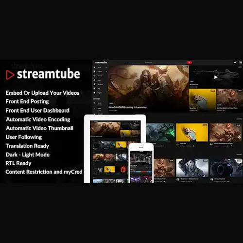StreamTube – Video Streaming WordPress Theme