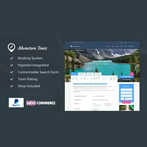 Adventure Tours – WordPress Tour and Travel Theme
