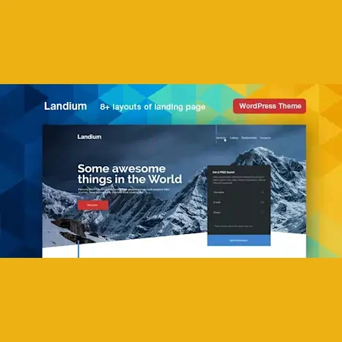 Landium – APP Landing Page WordPress