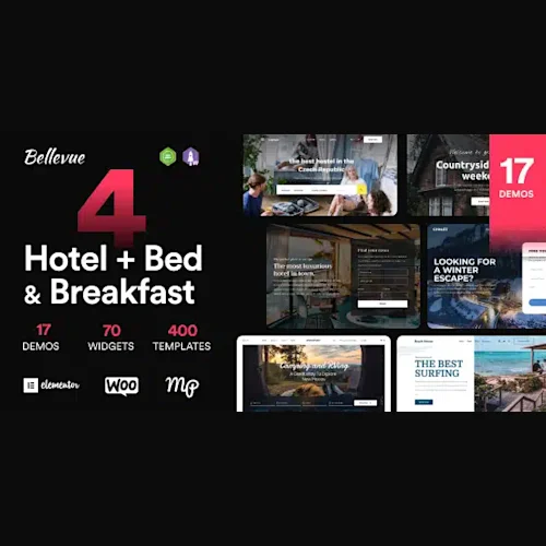 Hotel & Bed and Breakfast Booking Calendar Theme Bellevue