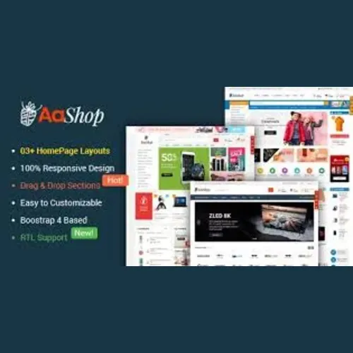 AaShop – Responsive & Multipurpose Sectioned Bootstrap 4 Shopify Theme