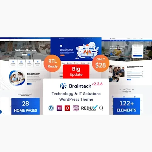 Braintech Technology & IT Solutions WordPress Theme