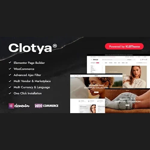 Clotya Fashion Store eCommerce Theme