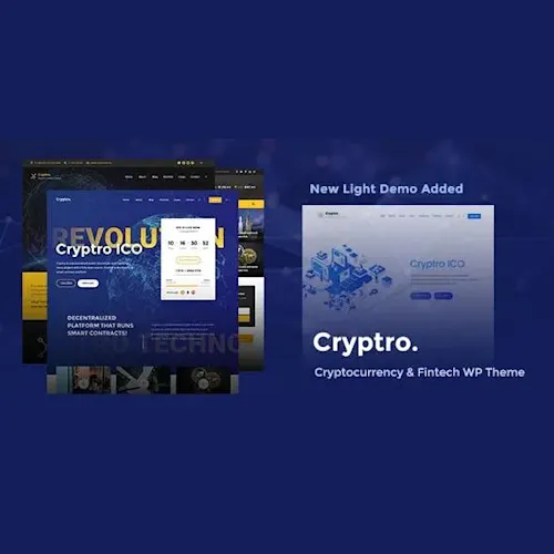 Cryptro - Cryptocurrency, Blockchain, Bitcoin & Financial Technology