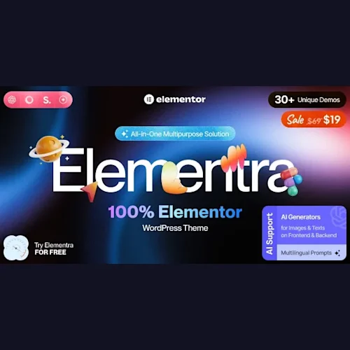 Elementra – 100% Elementor WordPress Theme