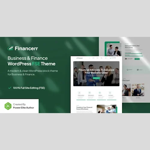 Financerr - Business & Finance FSE WordPress Theme