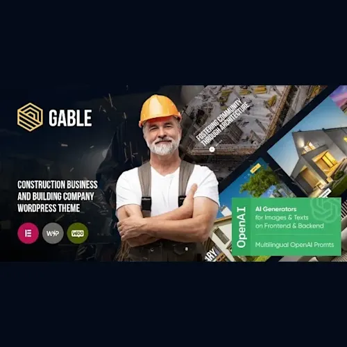 Gable - Construction & Building WordPress Theme