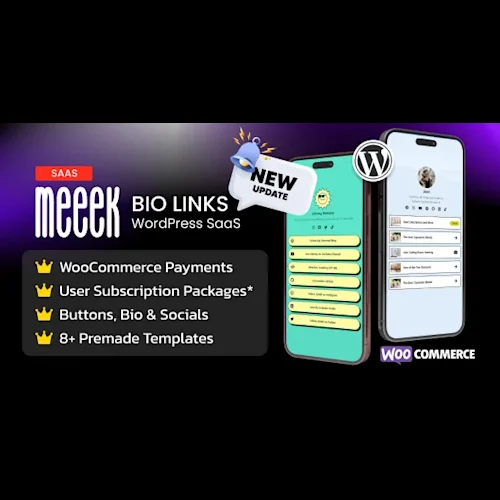 Meeek - Link in Bio SaaS for WordPress