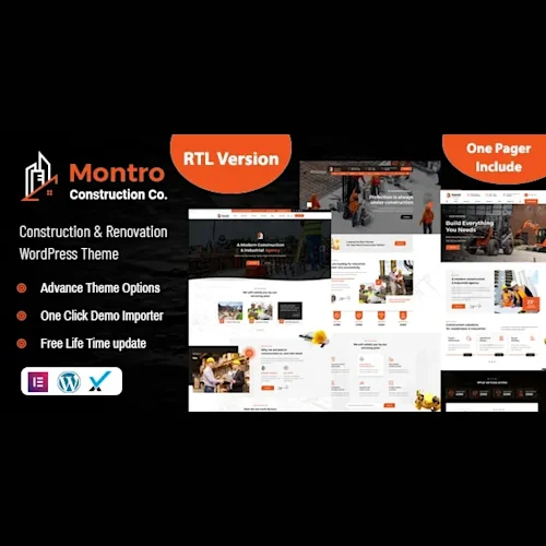 Montro - Construction WordPress Theme RTL Ready