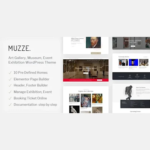 Muzze - Museum Art Gallery Exhibition WordPress Theme