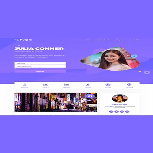 MyThemeShop Purple WordPress Theme