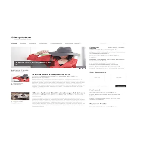 MyThemeShop Simpleton WordPress Theme