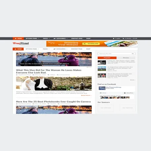 MyThemeShop TruePixel WordPress Theme
