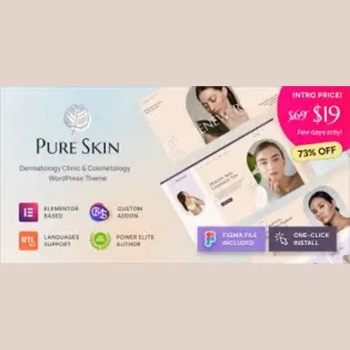 Pure Skin – Dermatology Clinic & Cosmetology WordPress Theme