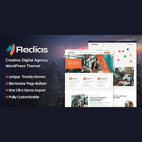 Redias – Creative Digital Agency WordPress Theme