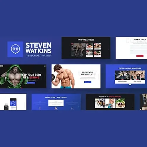 Steven Watkins - Personal Gym Trainer & Nutrition Coach WordPress Theme