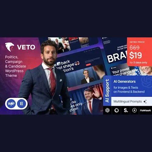 Veto – Politics, Campaign & Candidate WordPress Theme