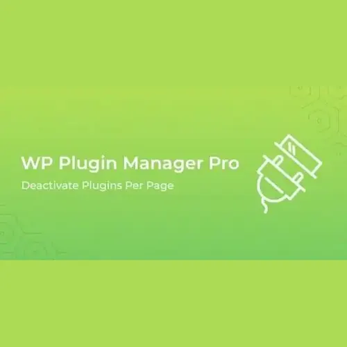 WP Plugin Manager Pro – Deactivate Plugins Per Page